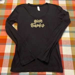 Thanksgiving Bella “Give Thanks” long sleeve